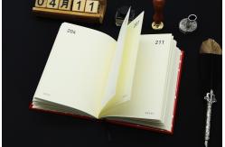 China End Paper Printing Custom Journal Notebook 360 Days Fabric Cover Material supplier