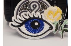 China Sew On Embroidered Patches Debossed Sew On Patches For Clothes supplier