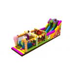 Candy 0.55mm Pvc Tarpaulin Inflatable Obstacle Courses for sale