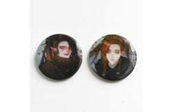 China Souvenir 3D Lenticular Printing Service Tinplate Button Badge BSCI supplier