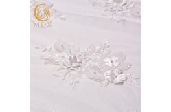 China Classical White Lace Fabrics Material Handmade 80% Nylon 0.9144m Length supplier