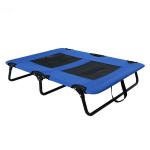 600D Oxford Elevated Dog Mat Camping Sleeper 110lbs With Center Blue Black for sale
