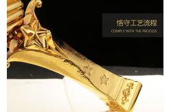 China Shiny Gold Plated Resin Trophy Cup For Winners Custom Logo Accepted supplier