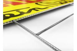 China Hot Dipped Galvanized H Frame Wire Stakes For Yard Sign Metal Sign supplier