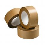 Eco Friendly Reinforced Kraft Tape Printable Writable Self Adhesive Flatback Printed Kraft Tape for sale
