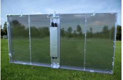 China Transparent Poster Curtain Display LED Cylinder 62500 Points/Square Meter SMD2121 supplier