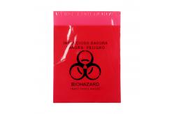 China Red Self Seal Biohazard Waste Healthcare Autoclave Bags With Adhesive Strip supplier