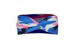 China Elastic Camouflage Hair Band 100% Silk For Sports Workout supplier