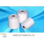 Paper Cone Polyester Ring Spun Yarn , Optical White Spun Poly Thread For Handbags for sale