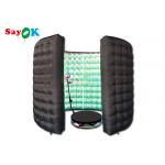 Custom Black Inflatable Photo Booth Party Events Blow Up Led 360 Photo Booth Enclosure for sale