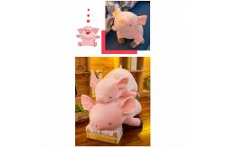 China Kawaii Pig Plush Pillow , Full Hollow Cotton Stuffed Pig Pillow 40 - 120CM supplier