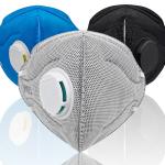 Earloop Foldable FFP2 Mask Easy Breath Activated Carbon Respirator Mask