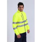 100% Polyester Microfleece Hi Vis Fleece Jacket , 360gsm Cold Weather Work Jacket