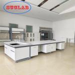 Chemistry Lab Workbench Hong Kong  With Fire Resistant Laminate Phenolic Resin Top Multiple Cabinets for sale