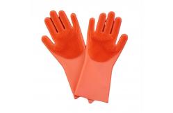 China Multifunctional Silicone Rubber Brush Gloves Heat Insulated For Dishwasher supplier