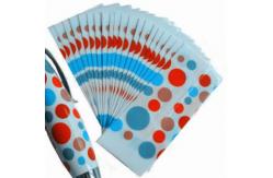 China Fashionable Dot Design PET Heat Shrink Sleeve Labels for Ball Pen supplier