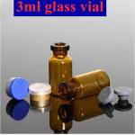 Molded Type I Glass Vial Medical Glass Vial 10ml With Rubber Stopper for sale
