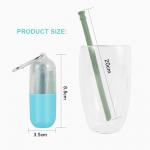 FDA Silicone Kitchen Product Collapsible Silicone Drinking Straw for sale