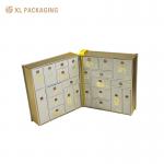 Double Door OEM 24 Drawer Advent Calendar Box Cosmetic Skincare Beauty Gift Christmas Box Drawer for sale