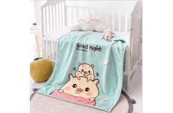 China 100 Polyester Fleece Throw Blankets Machine Weaved For Living Room supplier