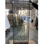 China All Clear Bevel Decorative Glass Panel With Patina Caming For Entry Doors manufacturer