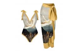 China Durable Swimming Suits Bikini Special Fabric Underwire Bathing Suits Split Tight supplier