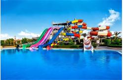 China Indoor Playground Swimming Pool Fiberglass Water Slides For Children supplier