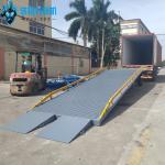 Grey Loading And Unloading Goods Hydraulic Dock Ramp Efficient for sale