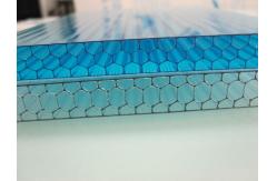 China Green Fire Resistant Multiwall Polycarbonate Sheet Panel For 2100*5800mm supplier