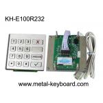 Vandal Proof Kiosk / ATM Checking Devices Metal Numeric Keypad Outdoor , 16 Function Keys for sale
