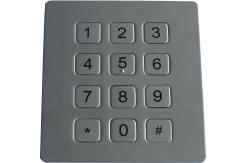 China Dot matrix flexible programmble durable Metal Keypad , usb numeric keypads supplier
