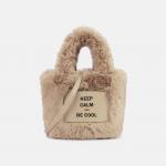 Fashion Winter Warm Plush Tote Bags For Women Shoulder Crossbody Bags Trend Designer Fluffy Faux Fur Handbags and Purses for sale