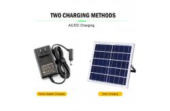China Chargeable Solar Powered Panel Fan 12W AC Charging 3 Durability Eco Friendly supplier