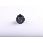Non - Illuminated Small Black Round Rocker Switch 2500VAC/5s Dielectric Strength for sale