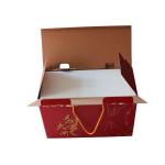Custom recycled Corrugated paper Food Boxes Packaging with handle rope