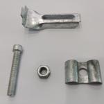 Silver Metal Fence Clips Corrosion and Heat Resistant for Easy Installation and Rust Protection for sale