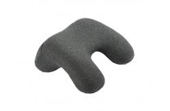 China Yellow / Blue Therapeutic Memory Foam Travel Neck Pillow With Washable Cover supplier