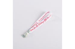 China Woven Fabric Cloth Wristbands Adjustable Disposable OEM Accepted One Side Or Double Side Printed Ideal For Event Promotion supplier
