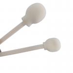 Industrial Foam Swabs Lint Free Large Circular Head Cleanroom Foam Swab With PP Plastic Handle for sale