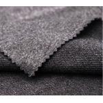 Grey Color Circular Knit Fabric , Waterproof Cationic Weft Knitted Fabric for sale