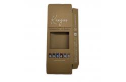 China Hanging Brown Self Assembly Paper Boxes Flat Rectangle Auto Lock Bottom Carton supplier