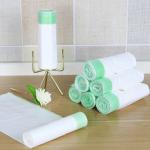 HDPE LDPE Recycled Plastic Trash Bags Green Dustbin Polythene Roll for sale