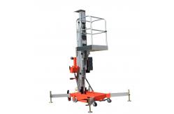China 120kg Power Elevated Work Platform 12m Vertical Mast Boom Lift supplier