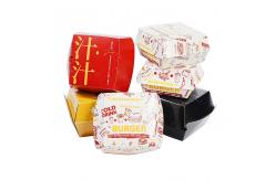 China Factory Customized Eco-friendly Burger Box Disposable Fast Food Takeaway Packaging Box supplier