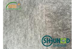 China Adhensive Non Woven Fusible Interfacing , Black Garment Fusible Interlining Fabric supplier