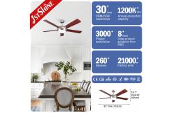 China Remote Control ROHS Modern Flush Mount Ceiling Fan With Light supplier