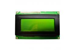 China Characters Alphanumeric LCD Display , 5 Volt Yellow Green LCD 1604 Module supplier