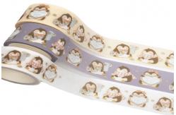 China Custom Printed Craft Decorative 15mm Glitter Washi Paper Tape supplier