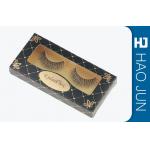 Book Style Cosmetic Paper Boxes Custom Eyelash Boxes With PVC Window for sale
