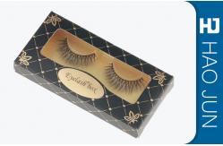 China Book Style Cosmetic Paper Boxes Custom Eyelash Boxes With PVC Window supplier